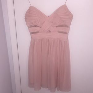 Women's light pink formal dress